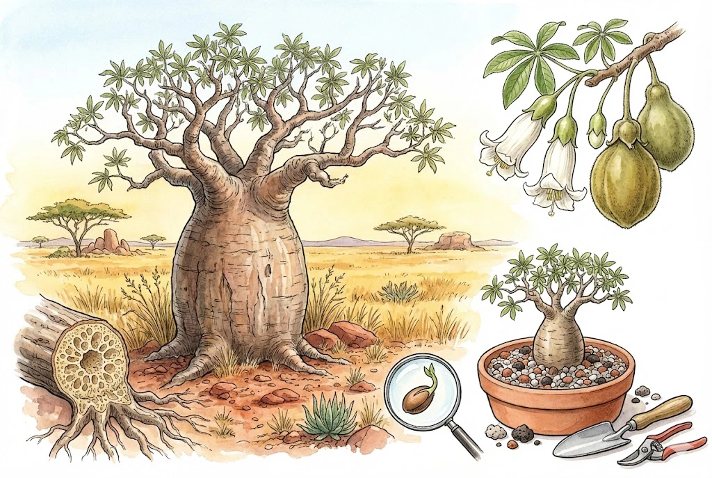 Baobab Tree Care: Growing Adansonia Indoors