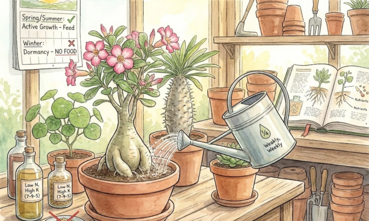 Caudex Plants Fertilizer Guide: Feed Fat Plants Right