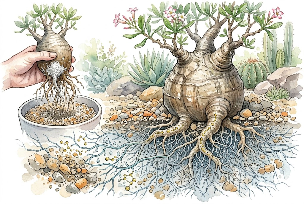Why Caudiciforms Need Mycorrhizae (AMF) in Gritty Soil