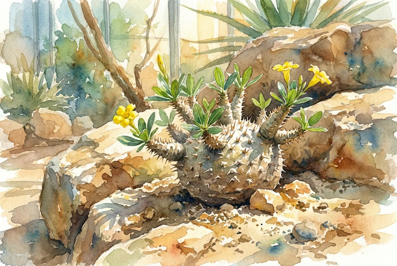Pachypodium Brevicaule PPFD Threshold: Stop Etiolation