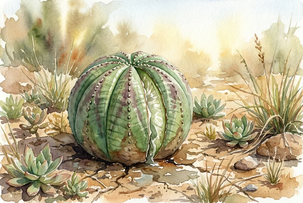 Euphorbia Obesa Splitting in July: Hydrostatic, Not Sunburn
