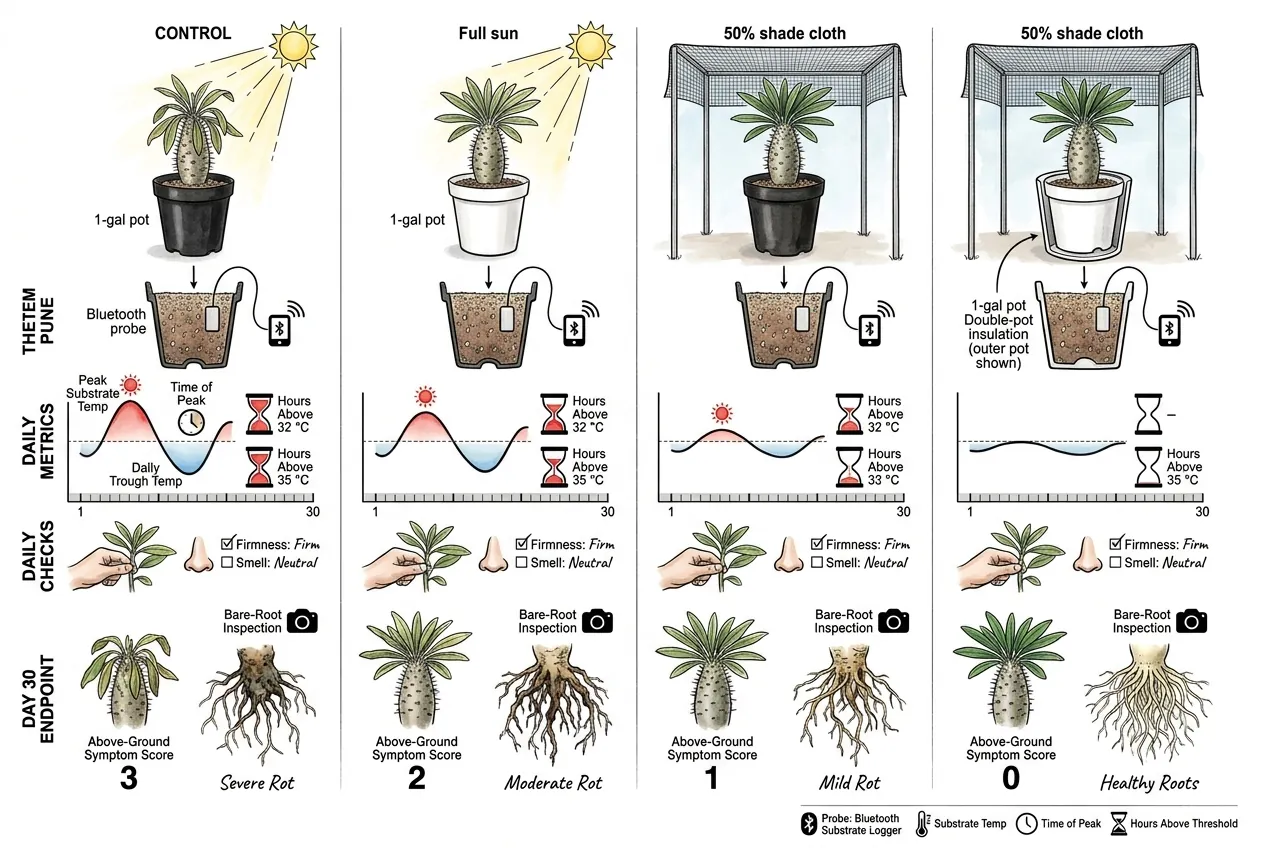 Botanical illustration for: What would the trial actually measure?