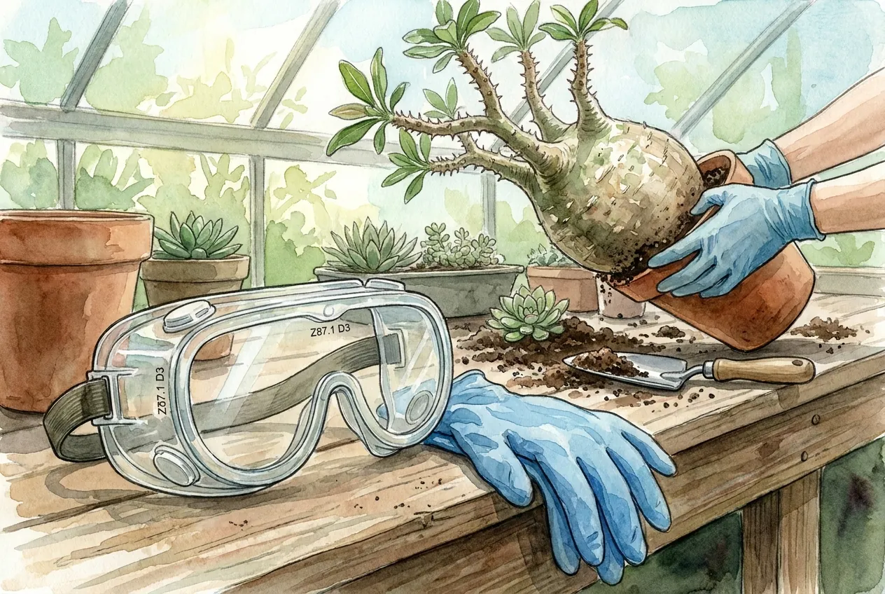Protective Gear for Repotting Caudex Plants: Buyer Guide