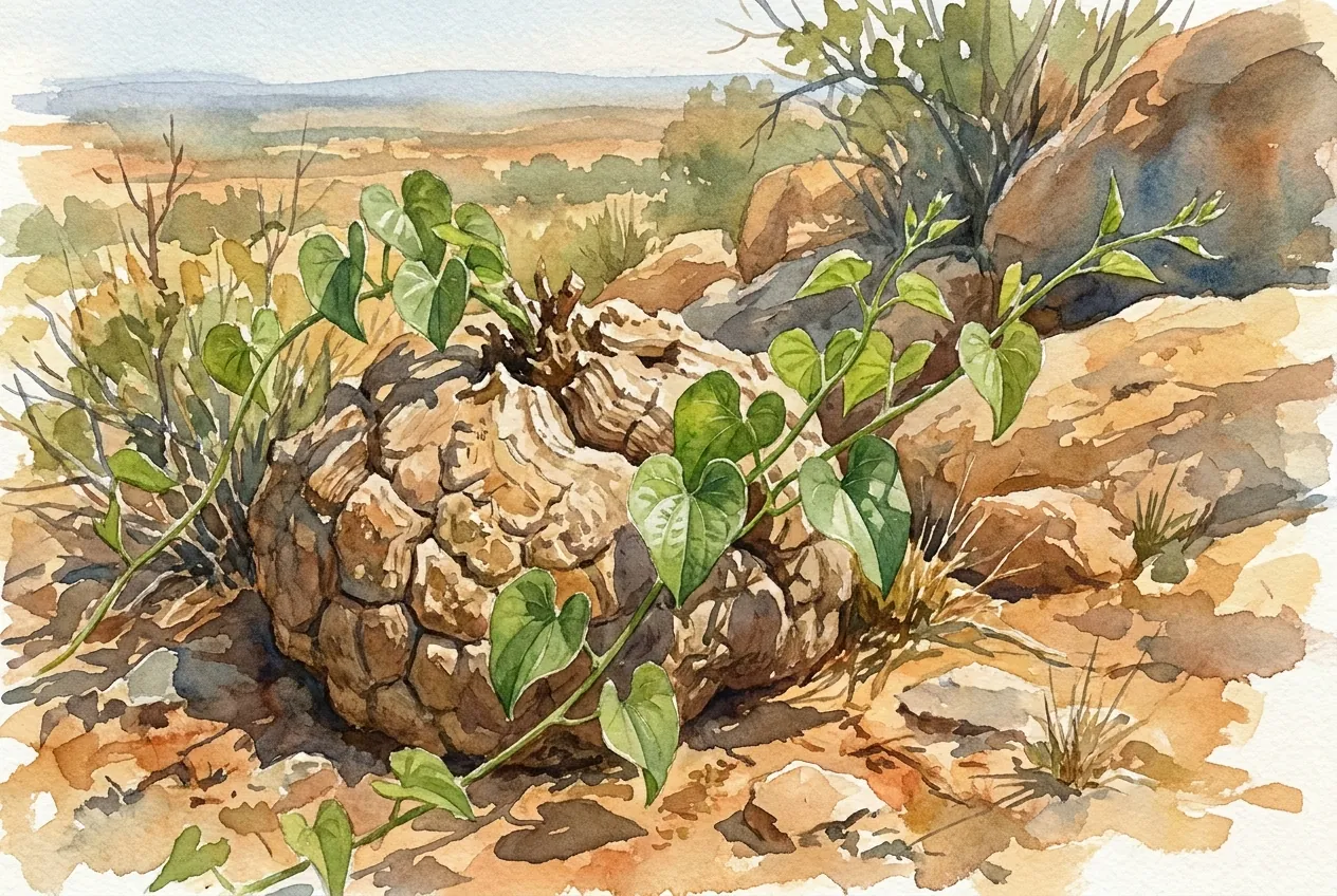 Dioscorea Elephantipes Dormancy: Waking in July