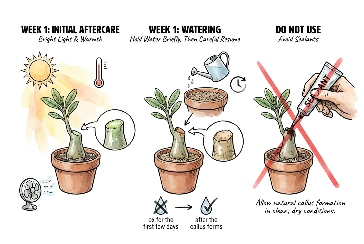 Botanical illustration for: What should you do in the first week?