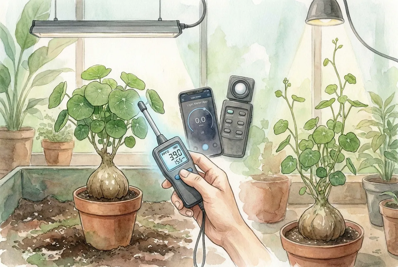 PAR Meter for Caudex Plants
